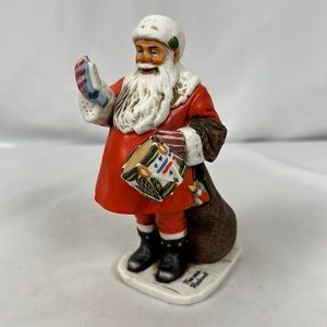 Vtg Norman Rockwell Christmas Santa Drum for Tommy 1976 Dave Grossman Design
